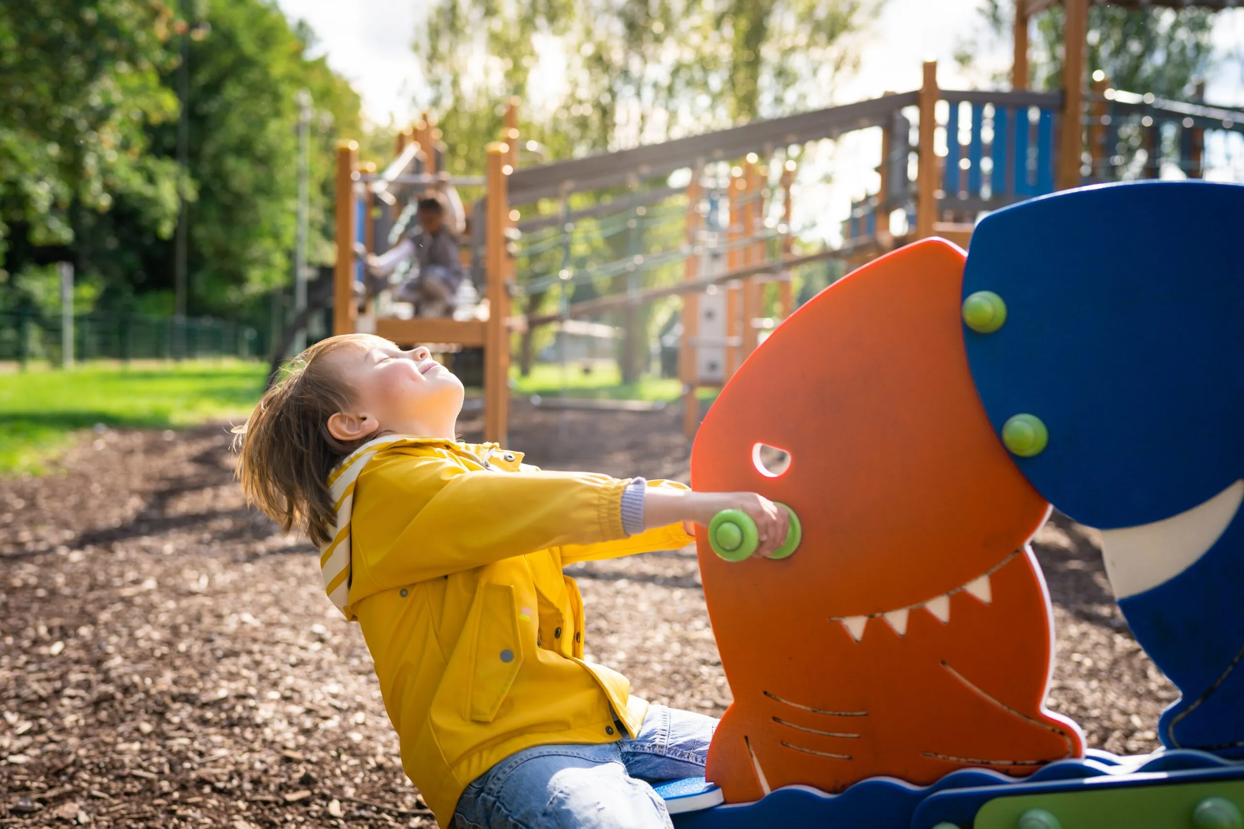 Kindje op een wipwap